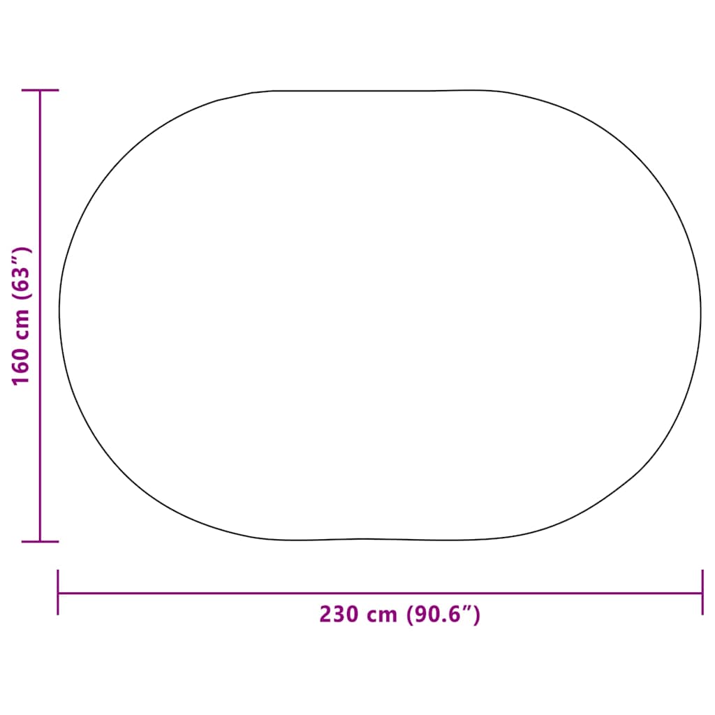 Vloerkleed ZIZUR Bruin 230 x 160 cm Polypropyleen is nu te koop bij PeponiXL, paradijselijk wonen!
