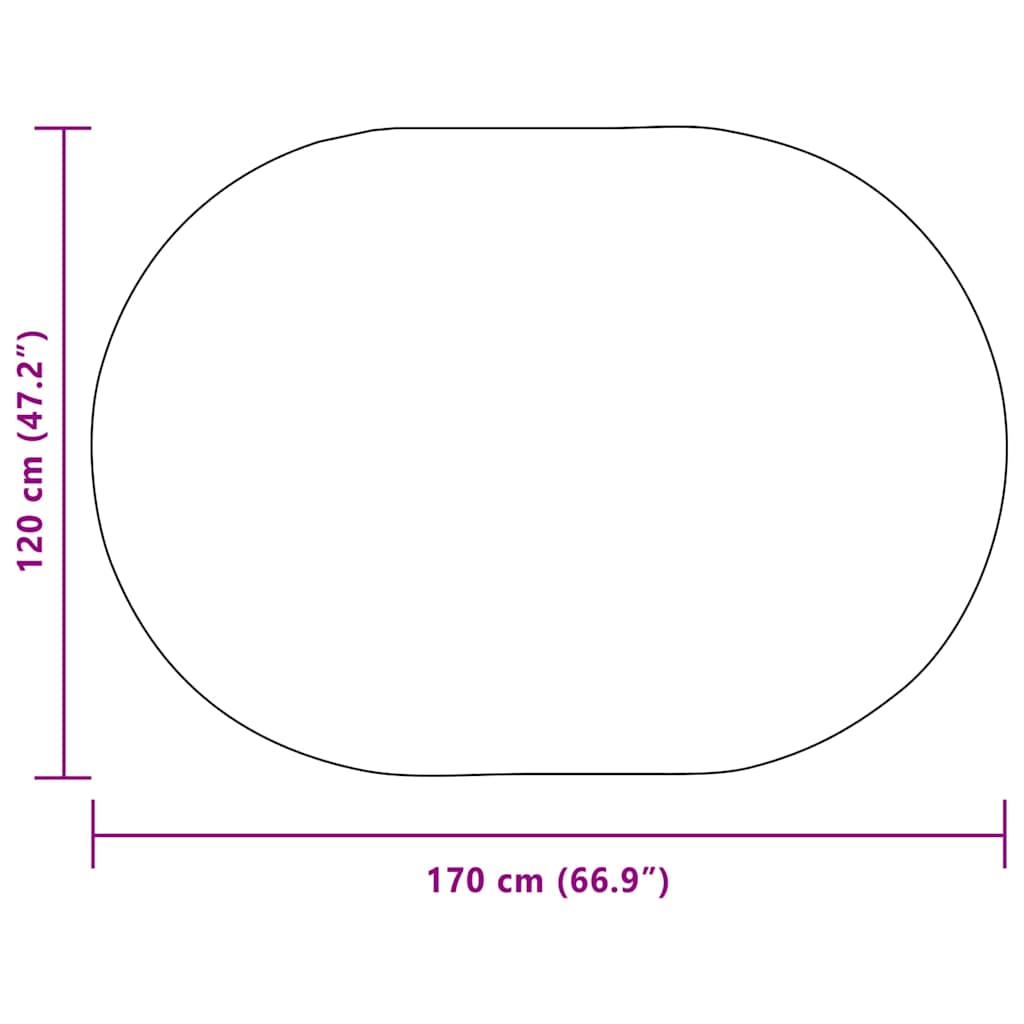 Vloerkleed ZIZUR Crème 170 x 120 cm Polypropyleen is nu te koop bij PeponiXL, paradijselijk wonen!