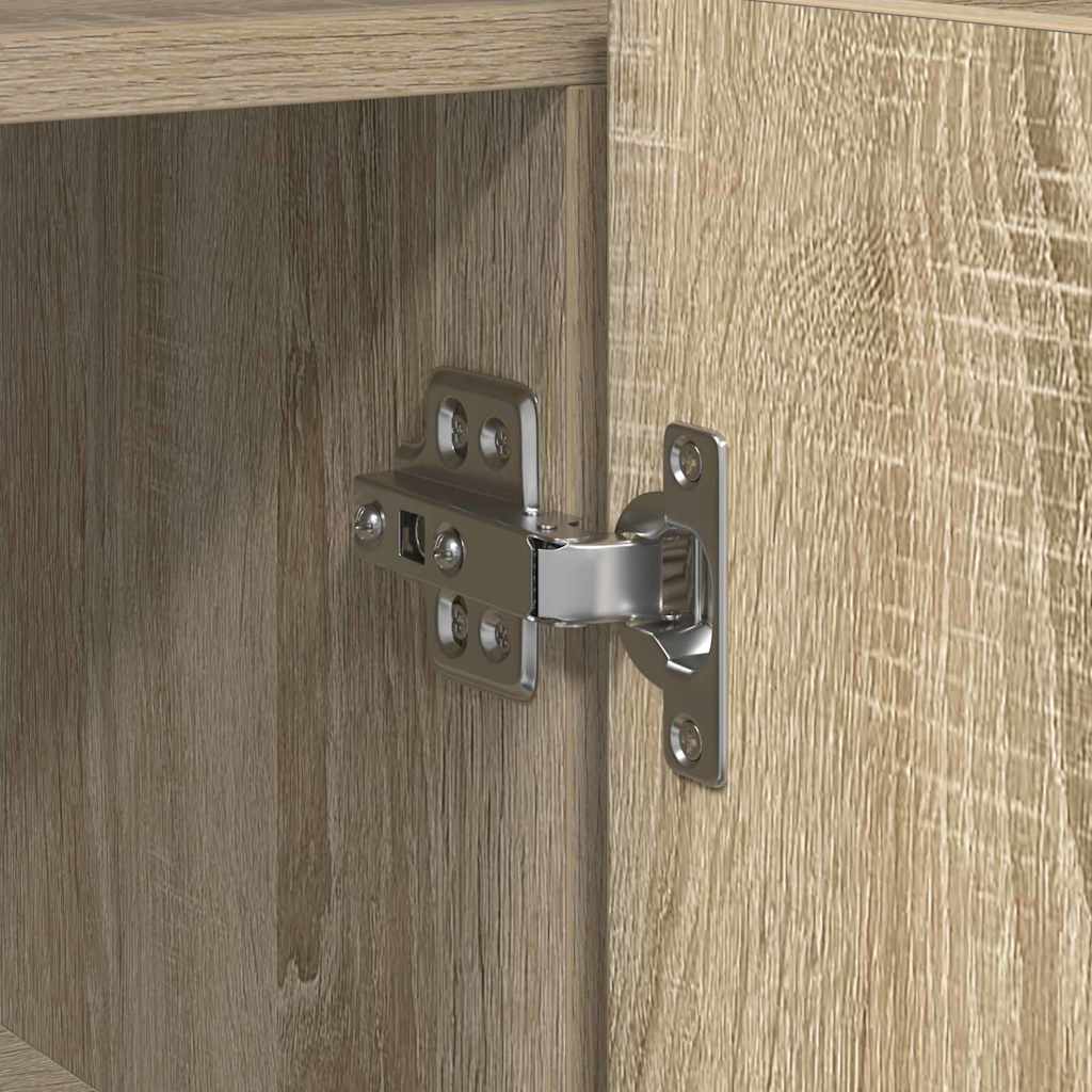 Dressoir Sonoma Eiken 116 x 30 x 75 cm Bewerkt hout is nu te koop bij PeponiXL, paradijselijk wonen!