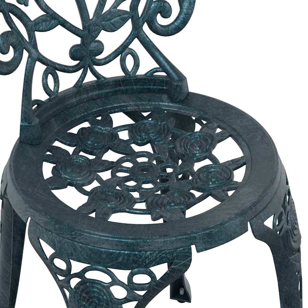 Tuin Bistro Set 3 pcs Groen Aluminium is nu te koop bij PeponiXL, paradijselijk wonen!