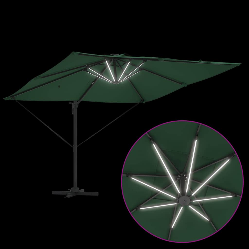 Parasol Groen 286 x 284 x 270 cm Aluminium en Polyester is nu te koop bij PeponiXL, paradijselijk wonen!