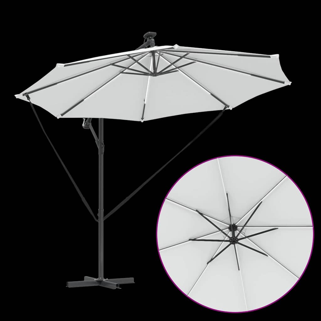 Parasol Zand 294 x 294 x 248 cm Polyester en Aluminium is nu te koop bij PeponiXL, paradijselijk wonen!