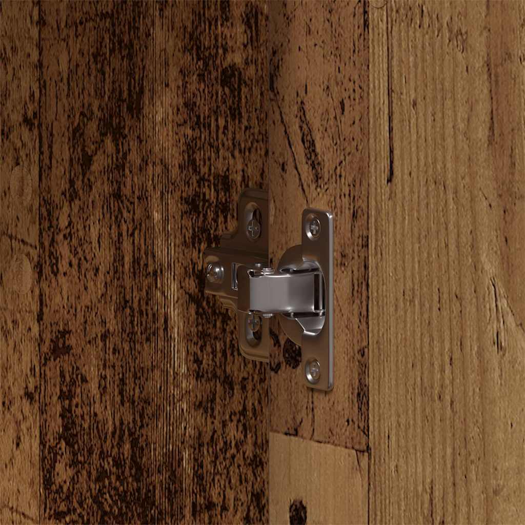 Badkamermeubelset met plank met opslag 4 pcs Bruin Bewerkt hout is nu te koop bij PeponiXL, paradijselijk wonen!