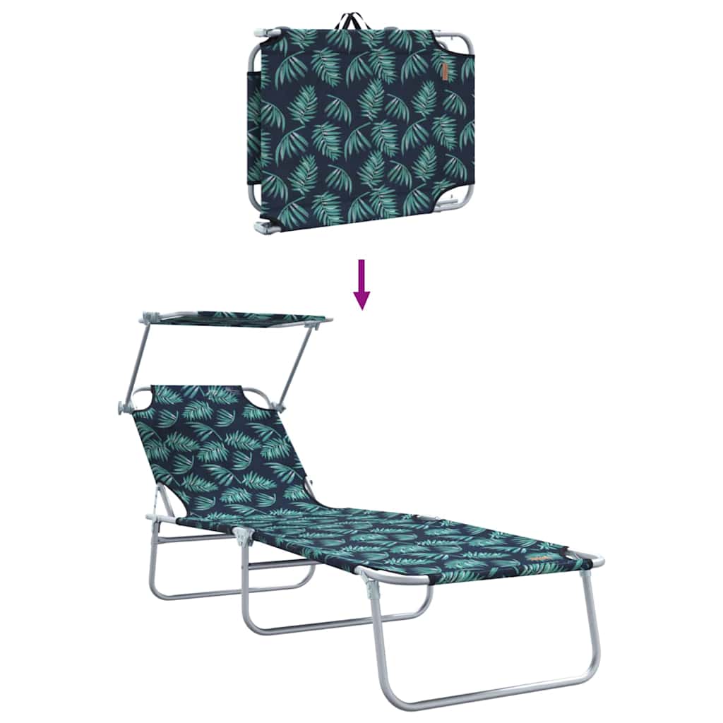 Ligstoel 2 pcs Groen 58 x 188 x 77cm Polyester is nu te koop bij PeponiXL, paradijselijk wonen!