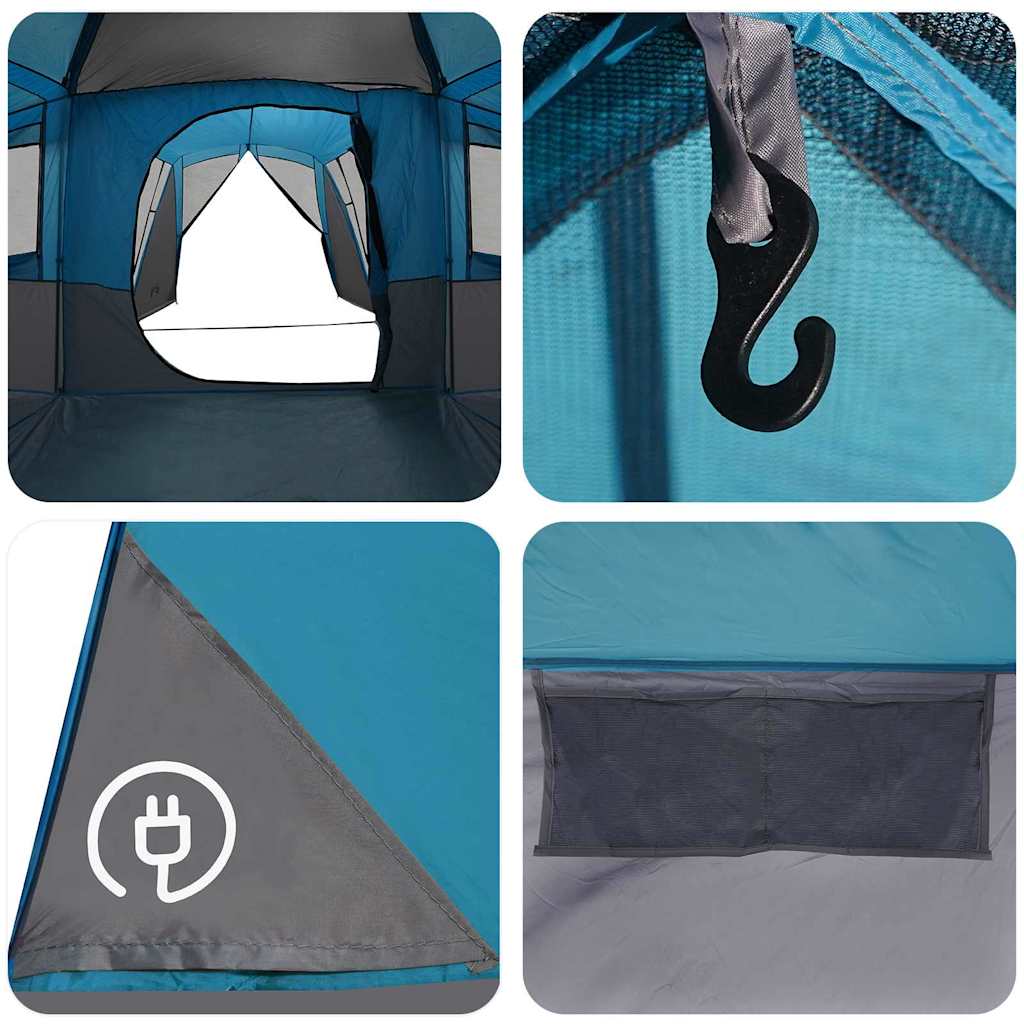 Gezinstent voor 20 personen Blauw en Grijs 745 x 700 x 217 cm is nu te koop bij PeponiXL, paradijselijk wonen!