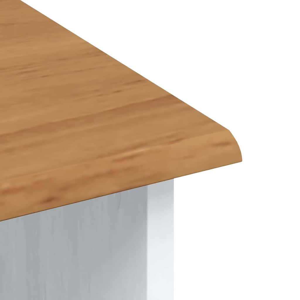 Hutch met lade ASKIM Wit 91 x 40 x 200,5 cm Massief grenenhout is nu te koop bij PeponiXL, paradijselijk wonen!