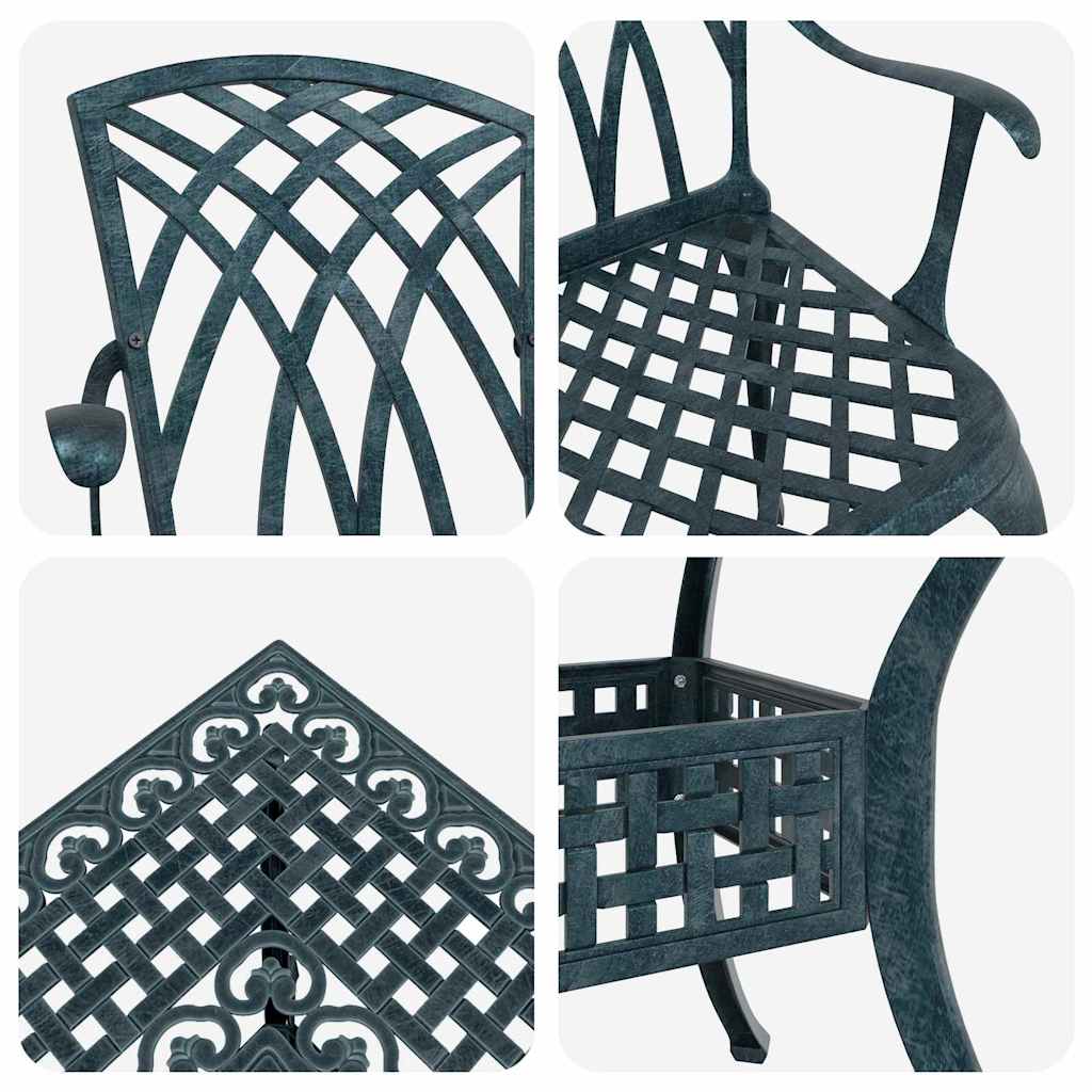 Tuinset 5 pcs Groen Gegoten aluminium is nu te koop bij PeponiXL, paradijselijk wonen!