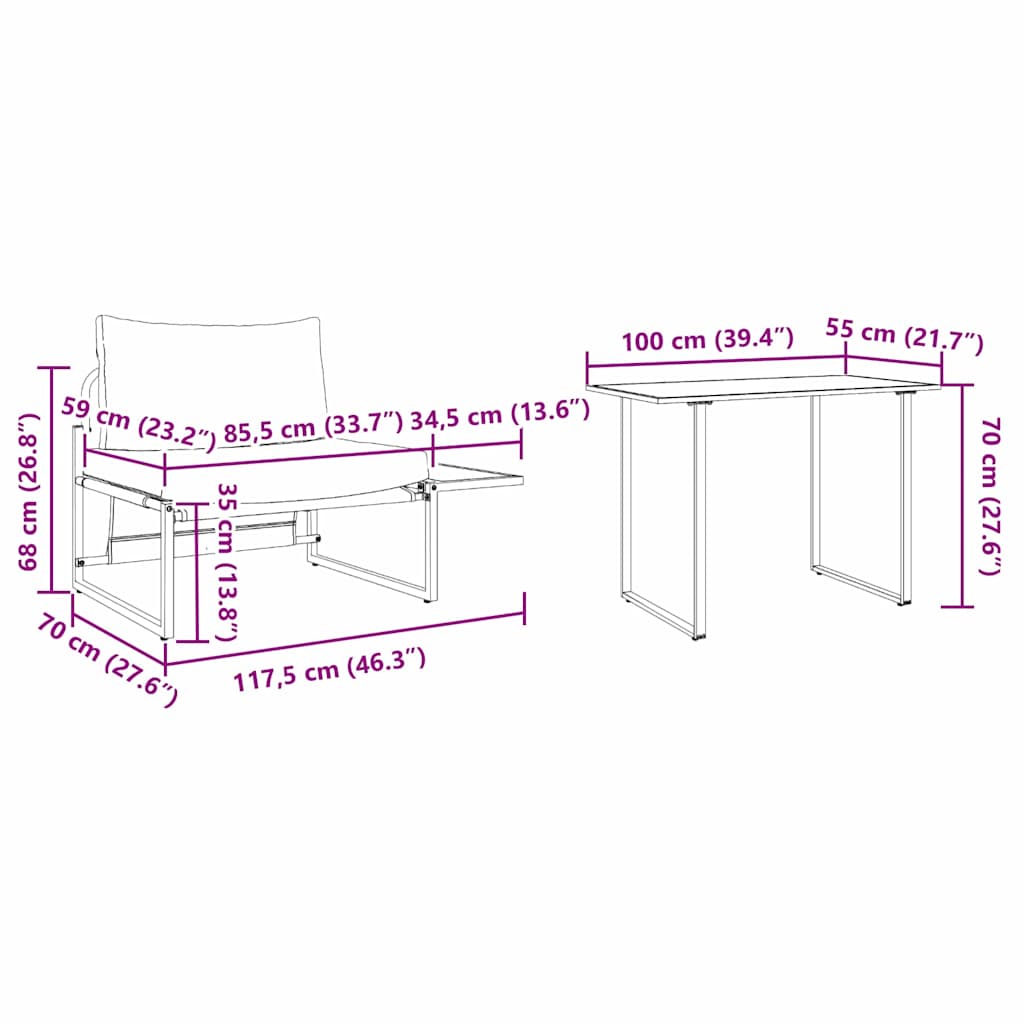 Buiten Stalen Zsitjes 2 pcs Taupe Staal is nu te koop bij PeponiXL, paradijselijk wonen!