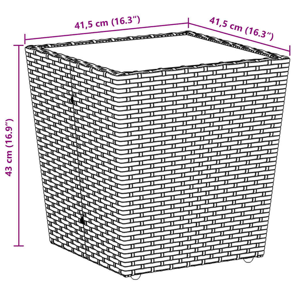 Tuin Bistro Set 3 pcs Beige poly rattan is nu te koop bij PeponiXL, paradijselijk wonen!