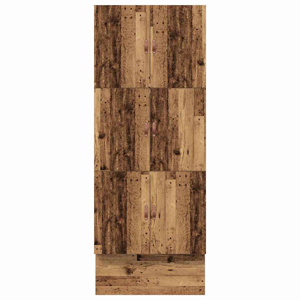 Opbergbedframe met lade met opslag Oud Hout 80 cm Bewerkt hout