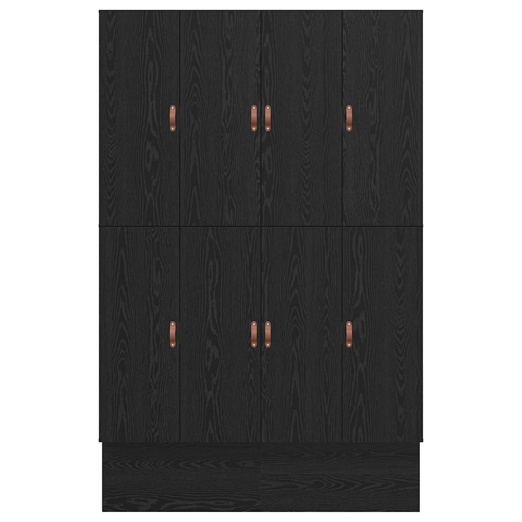 Opbergbedframe met lade Zwart Eiken 135 cm Bewerkt hout is nu te koop bij PeponiXL, paradijselijk wonen!