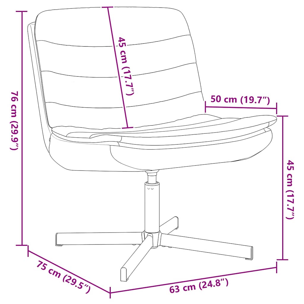 Draaistoel Zwart 63 x 75 x 76 cm Stof is nu te koop bij PeponiXL, paradijselijk wonen!