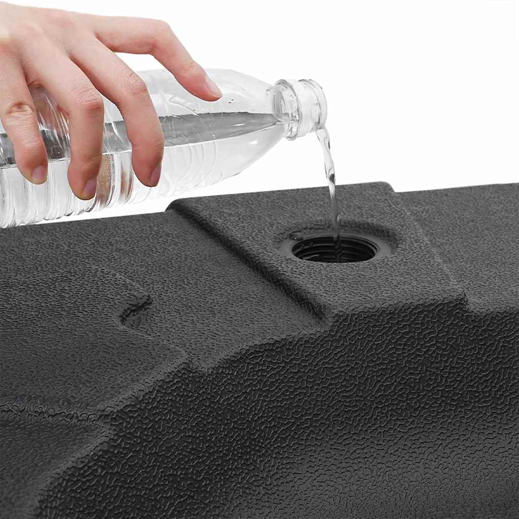 Vrijhangende parasolvoet Zwart 88,5 x 88,5 x 12 cm is nu te koop bij PeponiXL, paradijselijk wonen!