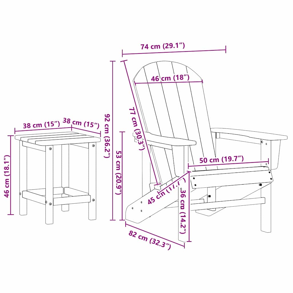 Tuinstoel 3 pcs Marineblauw Polyetheen is nu te koop bij PeponiXL, paradijselijk wonen!