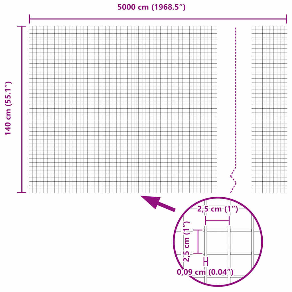 Gelaste draadhek Groen 1.4 x 50 m is nu te koop bij PeponiXL, paradijselijk wonen!