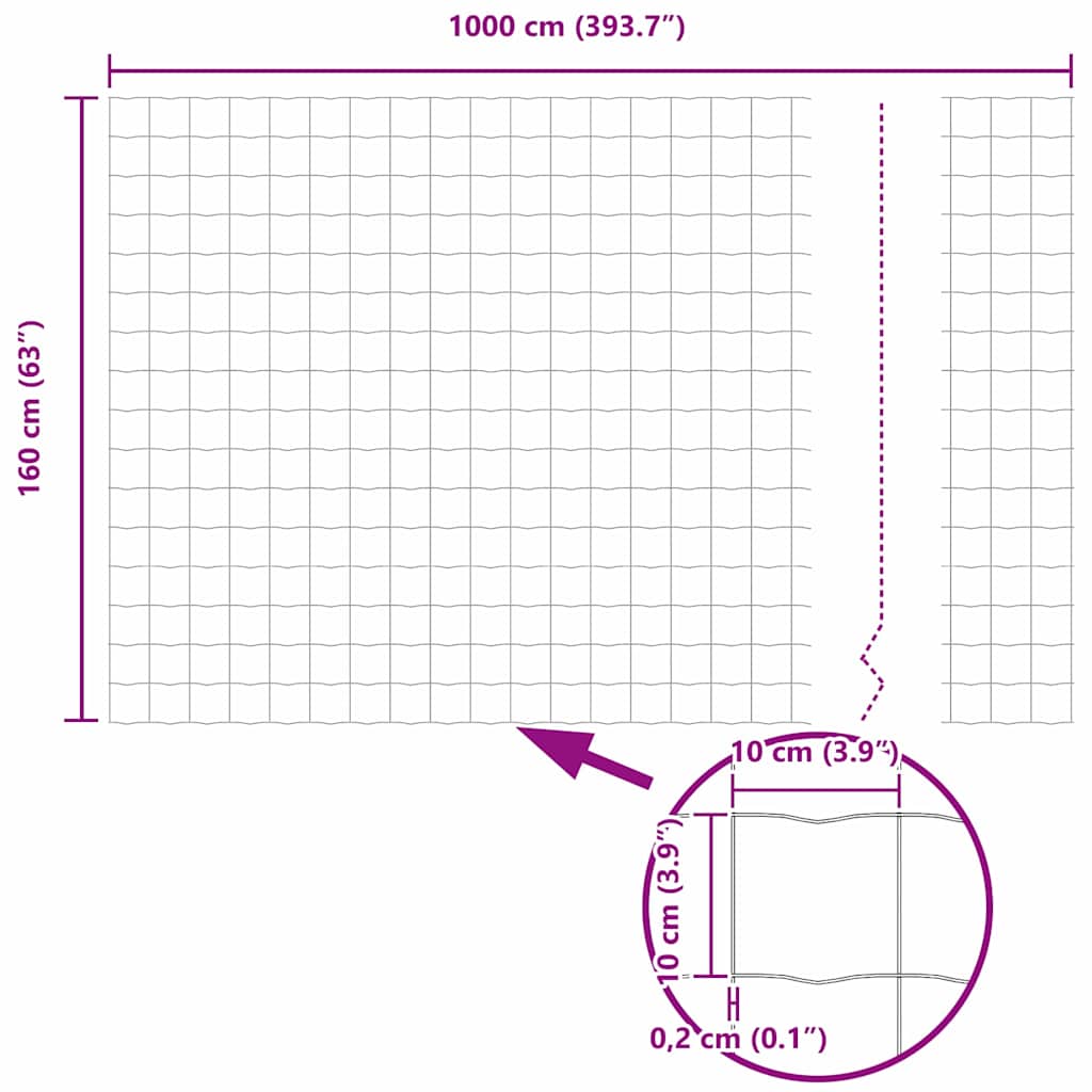 Euro Hek Groen 1.6 x 10m PVC-gecoat ijzer is nu te koop bij PeponiXL, paradijselijk wonen!