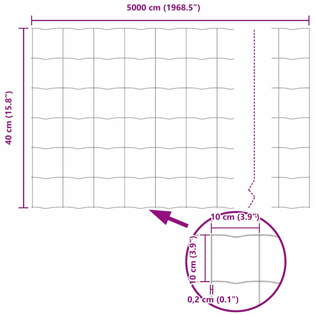 Euro Hek Groen 0,4 x 50 m PVC-gecoat ijzer is nu te koop bij PeponiXL, paradijselijk wonen!