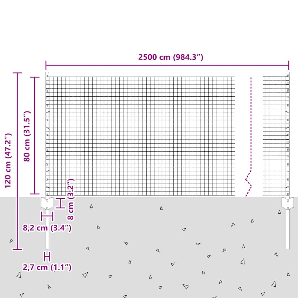 Hek met Paal Zilverkleurig is nu te koop bij PeponiXL, paradijselijk wonen!