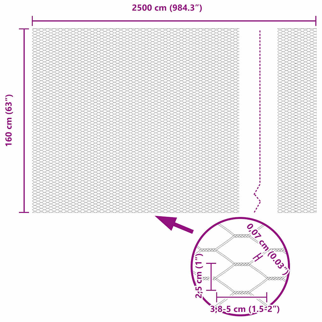 Hexagon Hek Groen 1,6 x 25 m PVC is nu te koop bij PeponiXL, paradijselijk wonen!