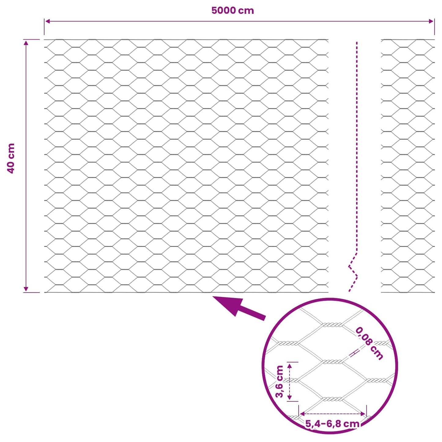 Hexagon Hek Groen 0,4 x 50 m PVC is nu te koop bij PeponiXL, paradijselijk wonen!