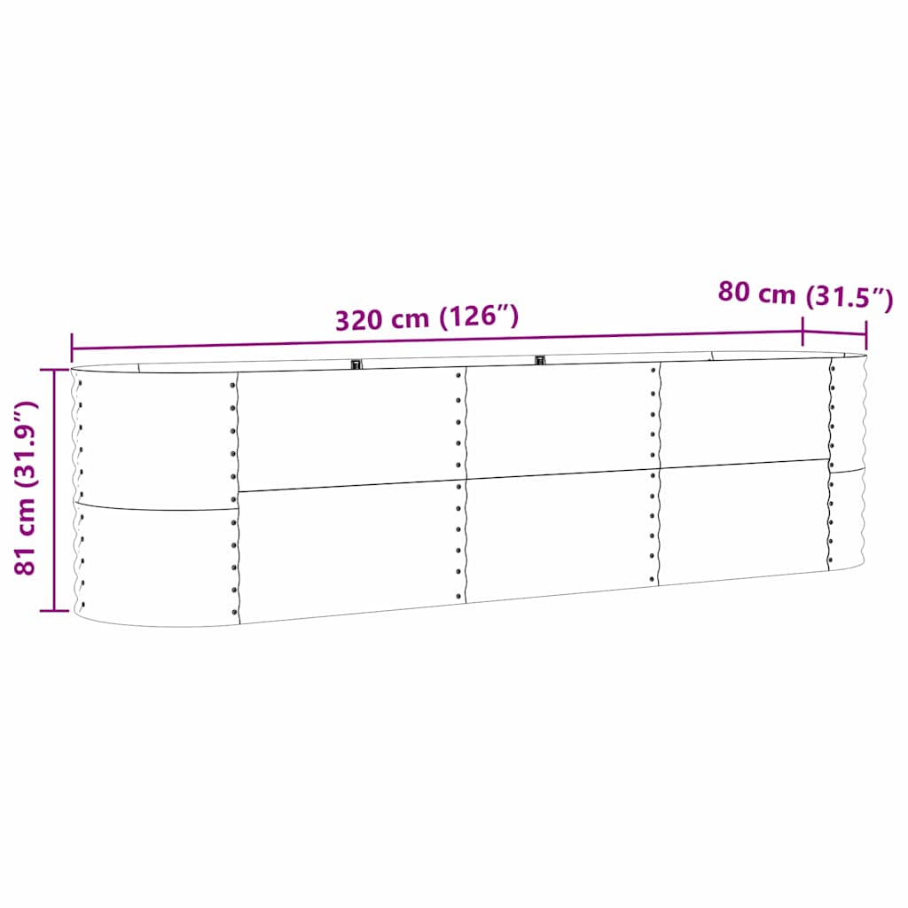 Verhoogd bed Groen 320 x 80 x 81 cm Staal is nu te koop bij PeponiXL, paradijselijk wonen!