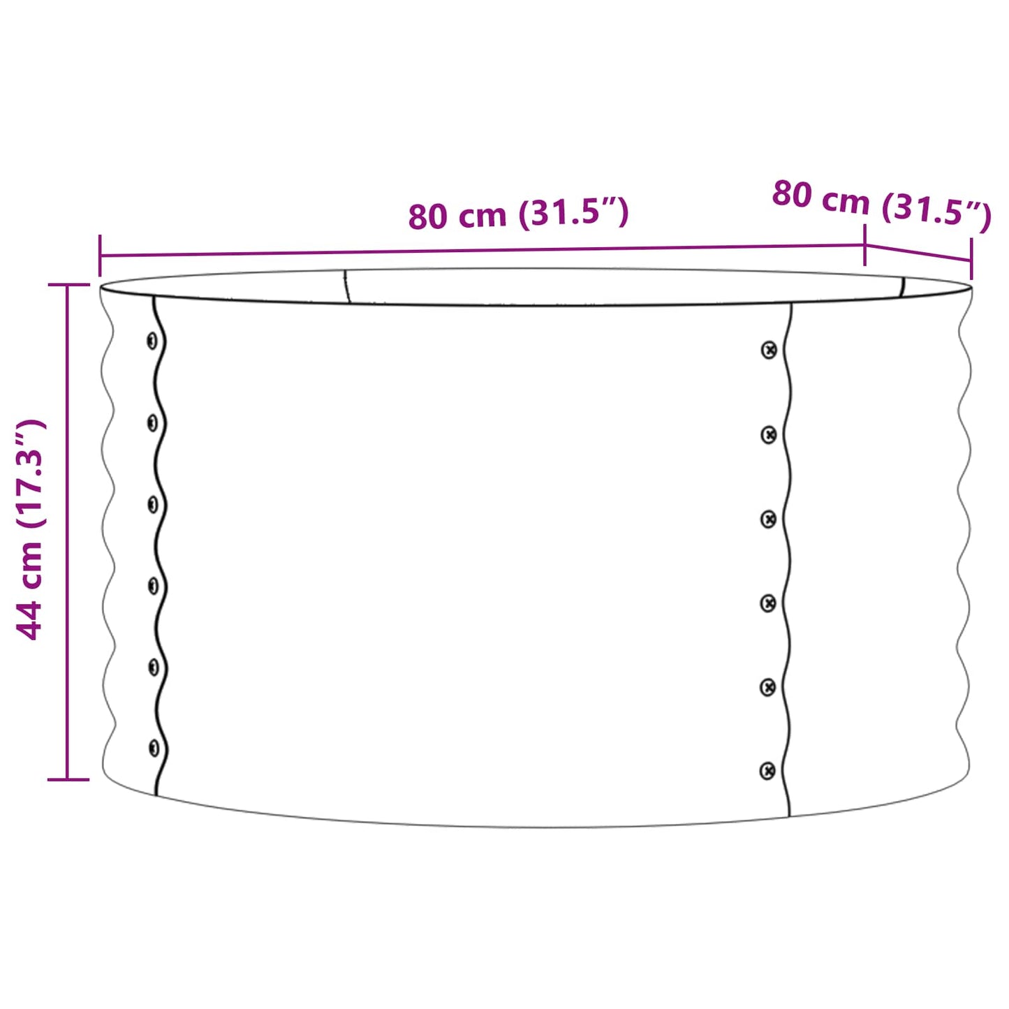 Verhoogd bed Bruin 80 x 80 x 44 cm Staal is nu te koop bij PeponiXL, paradijselijk wonen!