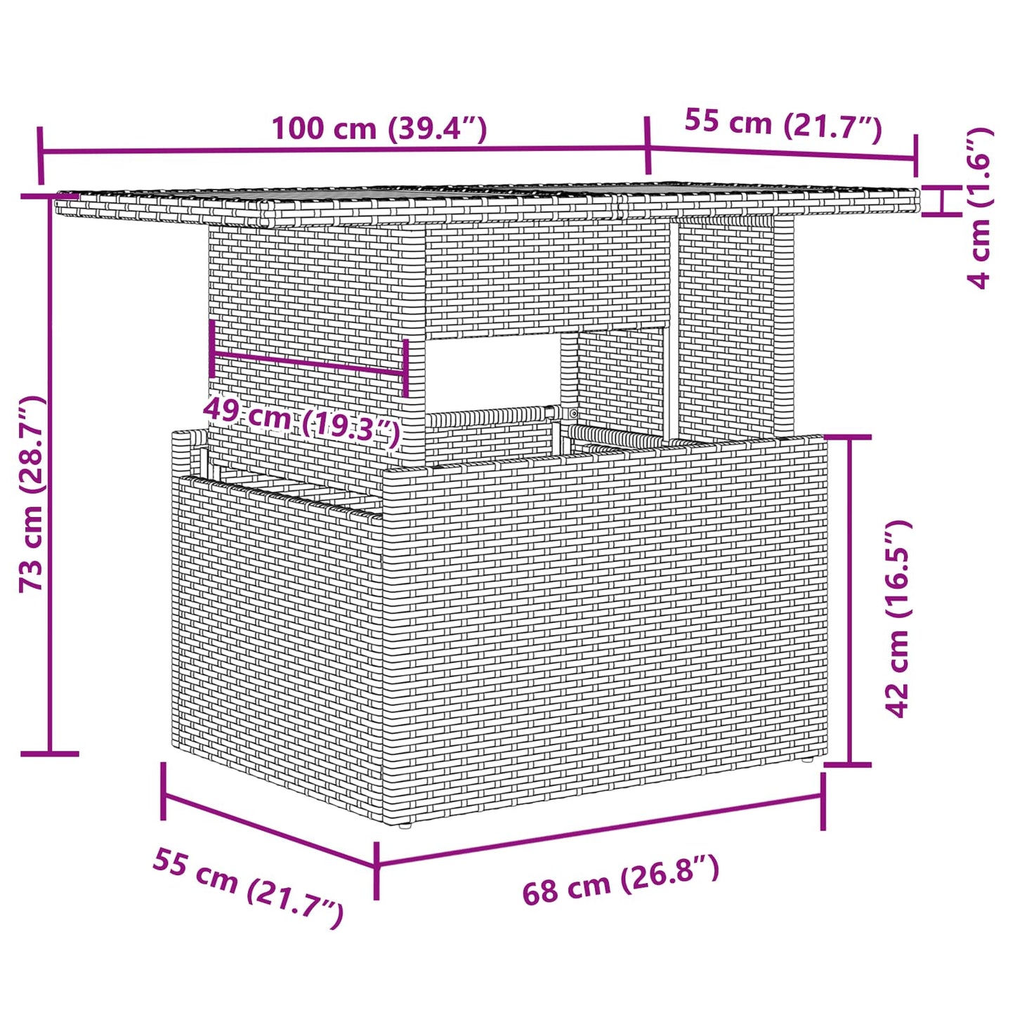 Tuin Sofa Set met kussen 5 pcs Bruin Poly riet is nu te koop bij PeponiXL, paradijselijk wonen!