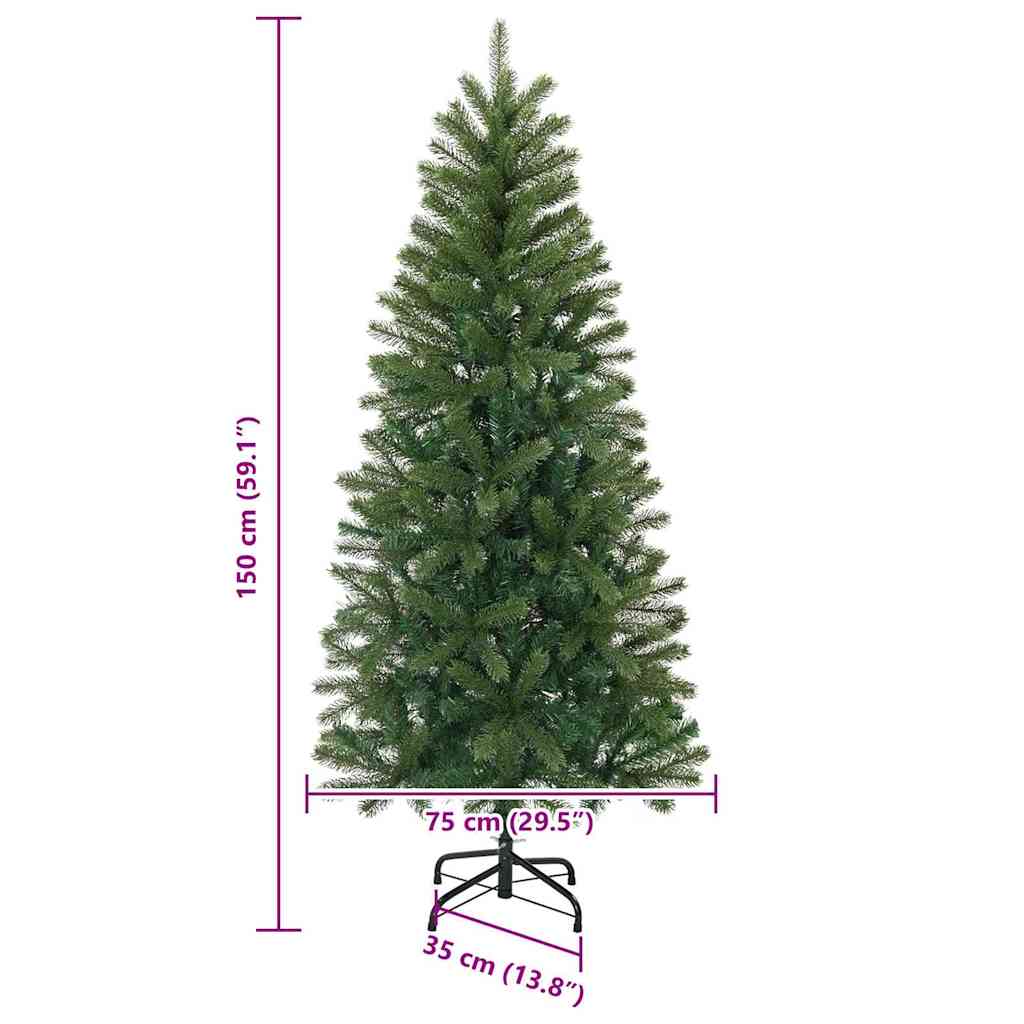 Kunstkerstboom met 150 LED met standaard Groen 150 cm PE en PVC is nu te koop bij PeponiXL, paradijselijk wonen!
