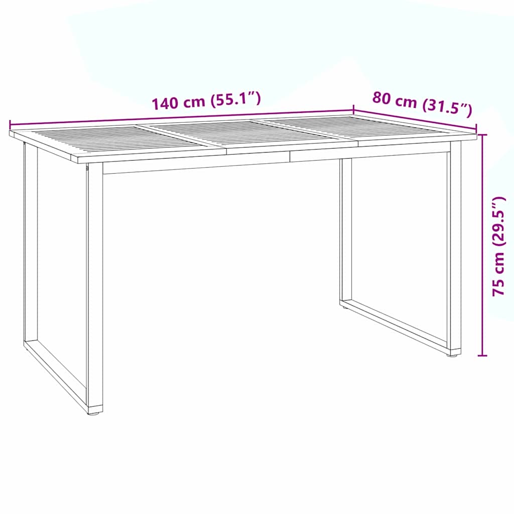 Tuin eettafelset 5 pcs Beige Massief Acaciahout is nu te koop bij PeponiXL, paradijselijk wonen!