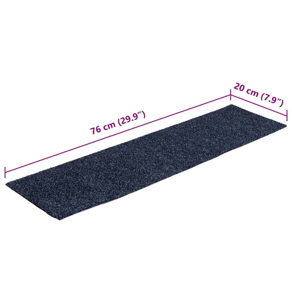 Trapmatten Zelfklevend 30 stuks 76x20 cm Grijs Blauw Rechthoekig is nu te koop bij PeponiXL, paradijselijk wonen!