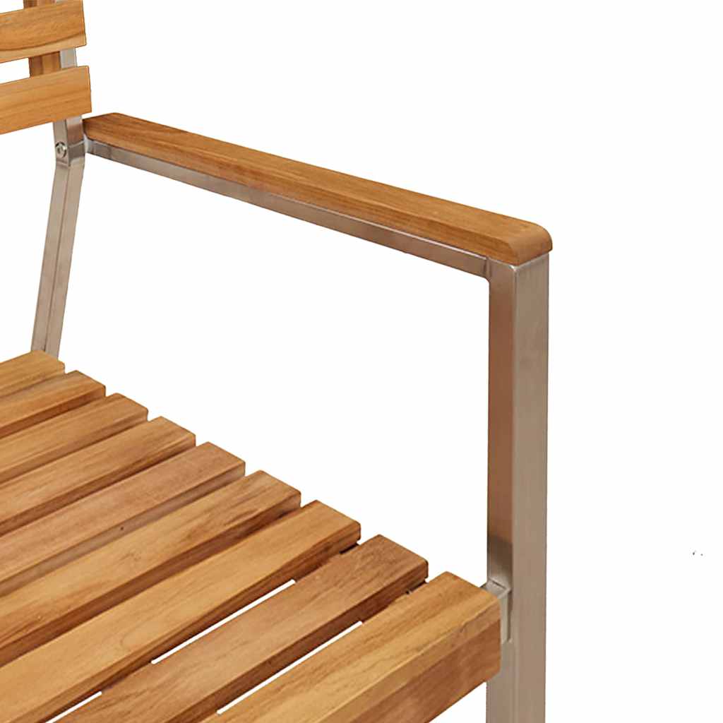 Tuin eettafelset 3 pcs Bruin Massief Teakhout is nu te koop bij PeponiXL, paradijselijk wonen!