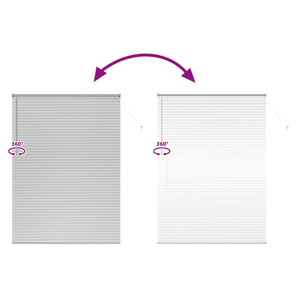 Raamblind met gordijnen Zilver Aluminium is nu te koop bij PeponiXL, paradijselijk wonen!