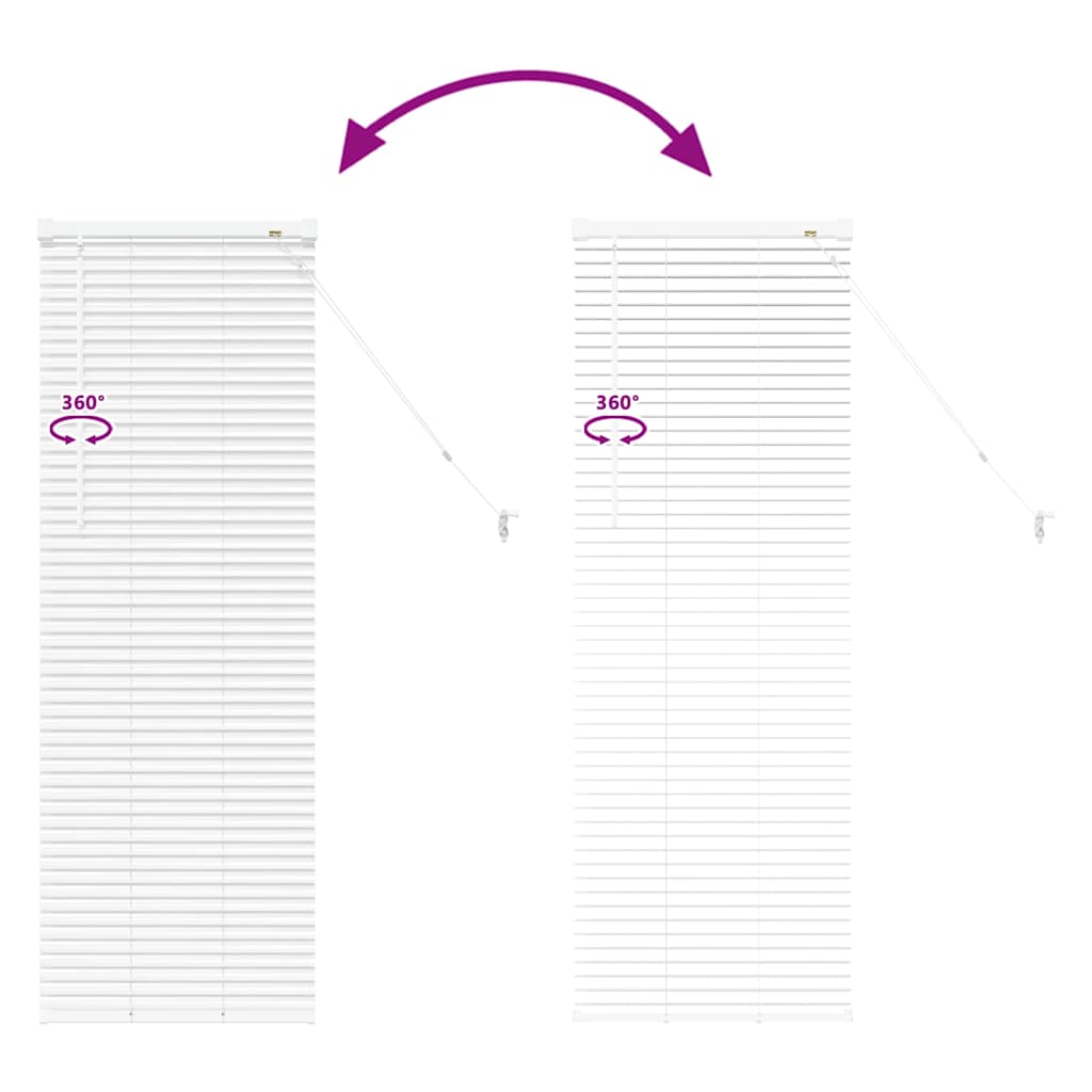 Venetiaanse Jaloezieën Wit 130 x 45 cm Aluminium is nu te koop bij PeponiXL, paradijselijk wonen!