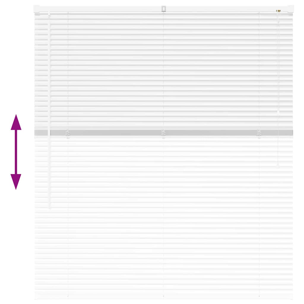 Raamblind met gordijnen Wit Aluminium is nu te koop bij PeponiXL, paradijselijk wonen!