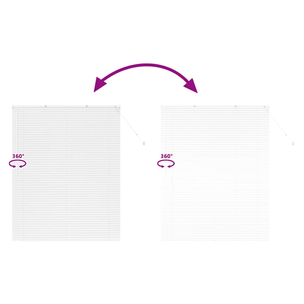 Raamblind met gordijnen Wit Aluminium is nu te koop bij PeponiXL, paradijselijk wonen!