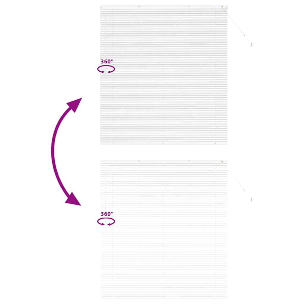 Raamblind met gordijnen Wit Aluminium is nu te koop bij PeponiXL, paradijselijk wonen!