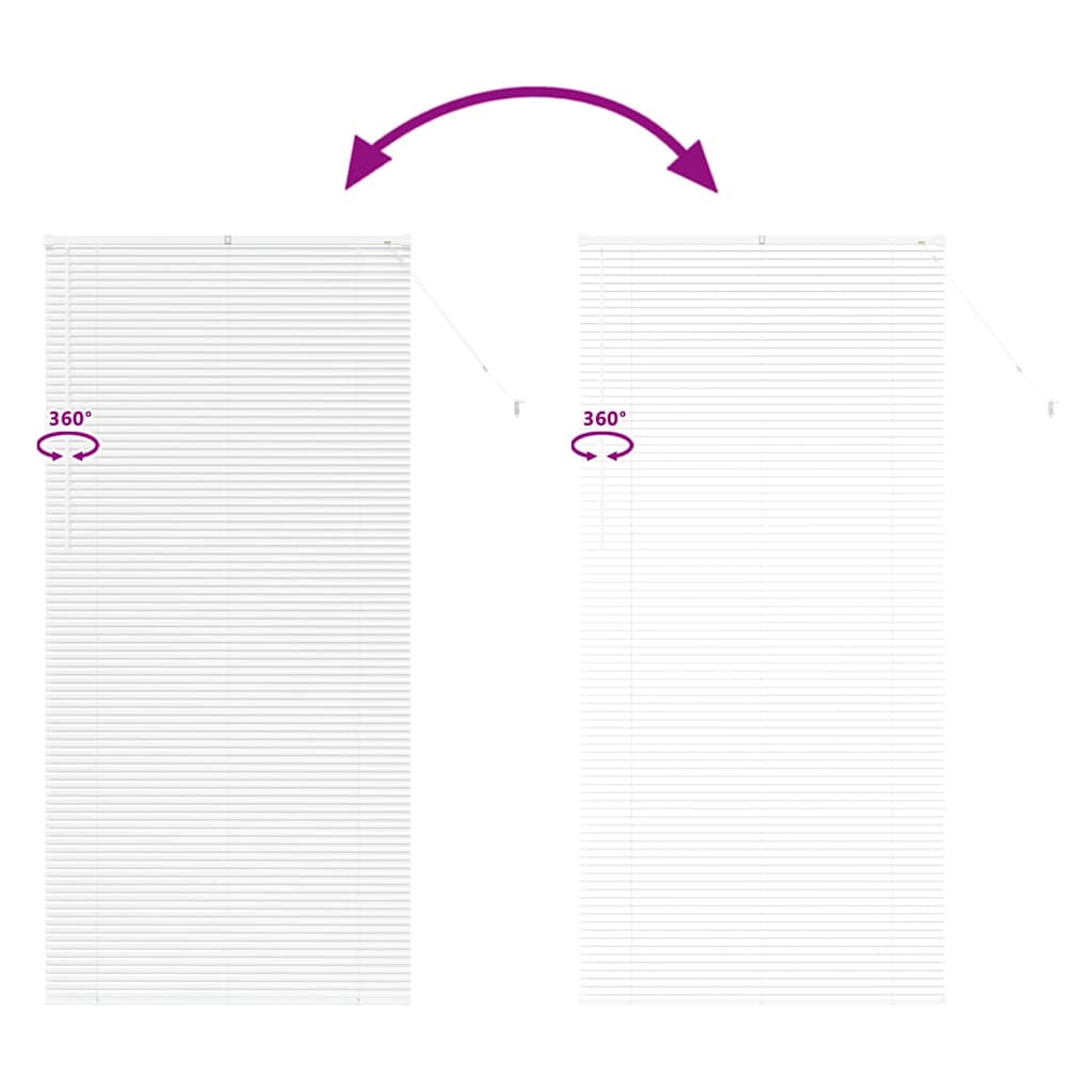 Raamblind met gordijnen Wit Aluminium is nu te koop bij PeponiXL, paradijselijk wonen!