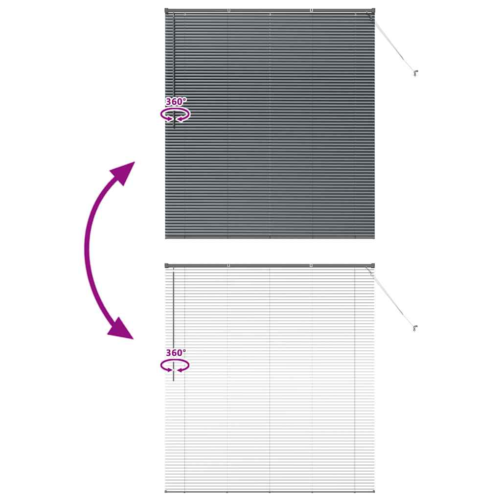 Venetiaanse Jaloezieën Donkergrijs 175 x 155 cm Aluminium is nu te koop bij PeponiXL, paradijselijk wonen!