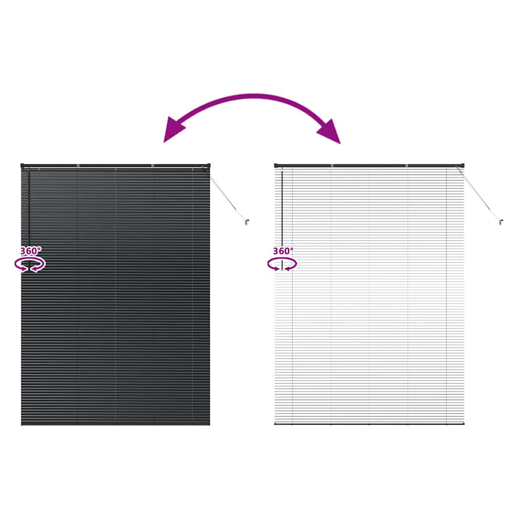 Venetiaanse Jaloezieën Zwart 220 x 160 cm Aluminium is nu te koop bij PeponiXL, paradijselijk wonen!