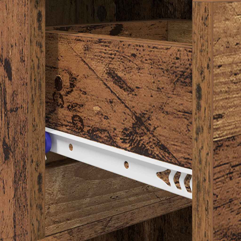 Schoenenkast 100,5 x 28 x 100 cm Bewerkt hout Oudhout
