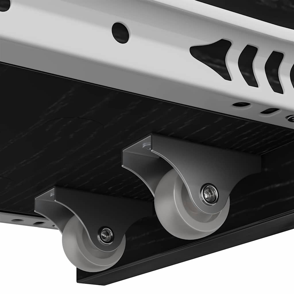 Badkamermeubelset Zwart Eiken 80 x 18 x 60 cm Bewerkt hout is nu te koop bij PeponiXL, paradijselijk wonen!