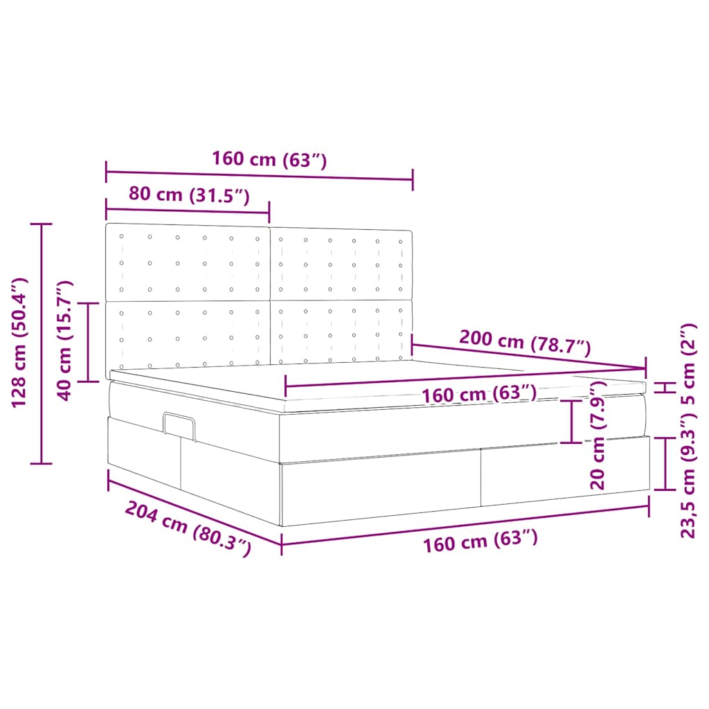 Opslag bed met matras met opslag Zwart 160 x 200 cm Nep Leer is nu te koop bij PeponiXL, paradijselijk wonen!