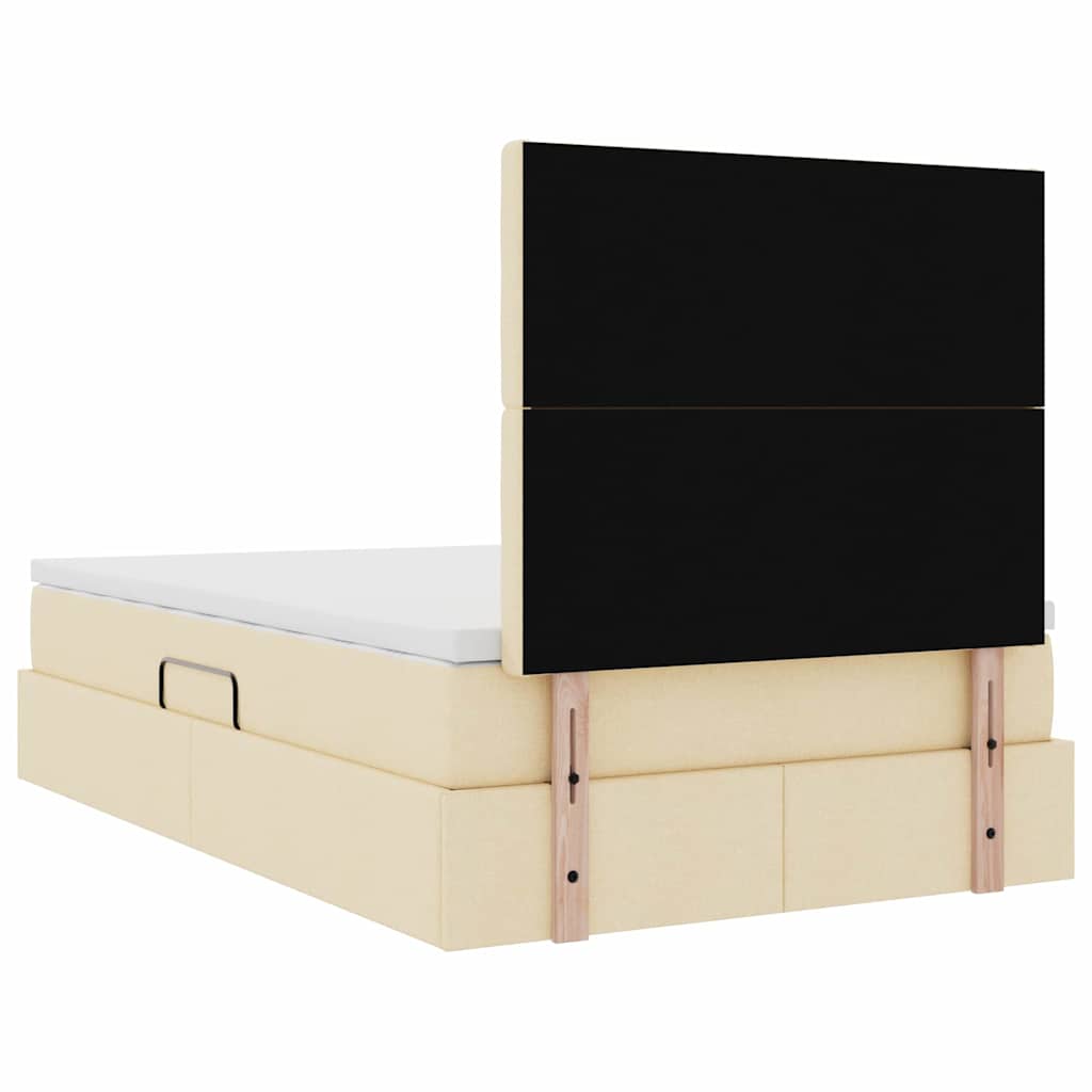 Opslag bed met matras met matras Crème 120 x 200 cm Polyester is nu te koop bij PeponiXL, paradijselijk wonen!