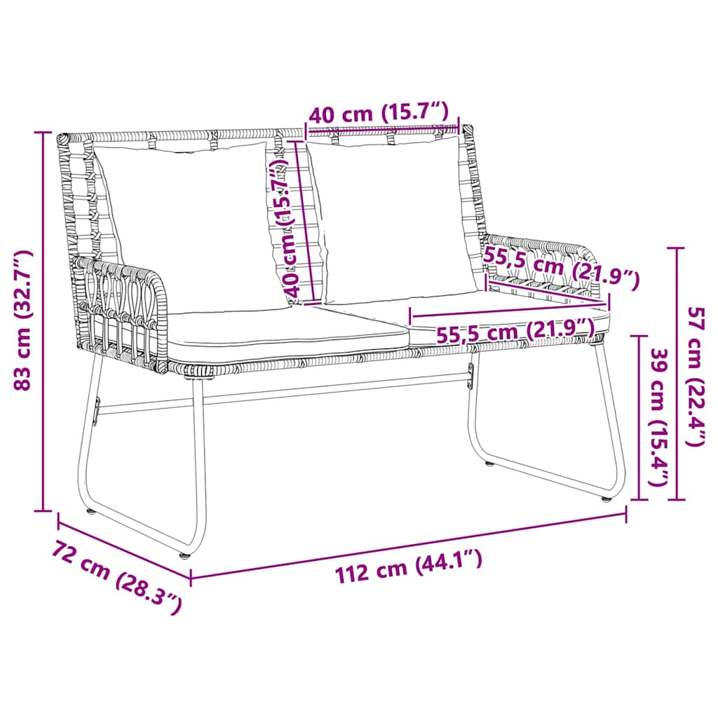 Tuin eettafelset 3 pcs Zwart en Anthraciet poly rattan is nu te koop bij PeponiXL, paradijselijk wonen!