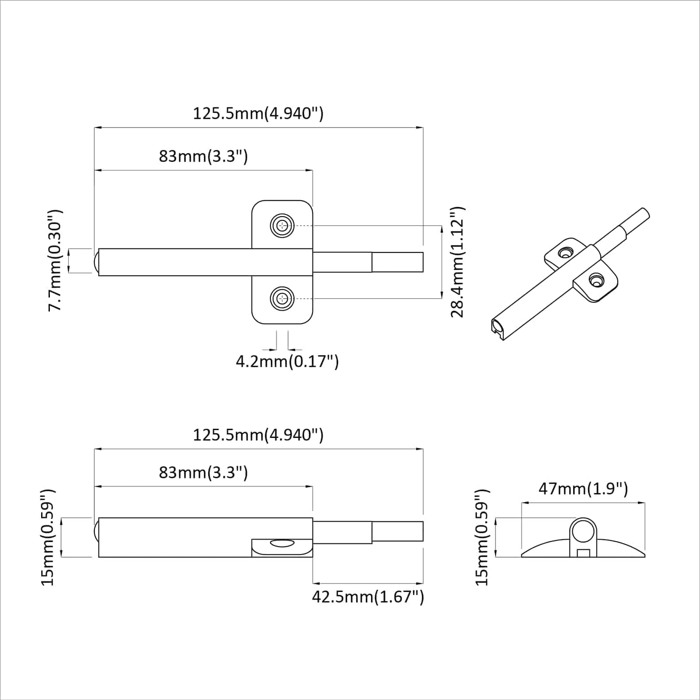 Zachte Sluitdempers 2 pcs Grijs 125 x 47 x 15 mm PP is nu te koop bij PeponiXL, paradijselijk wonen!