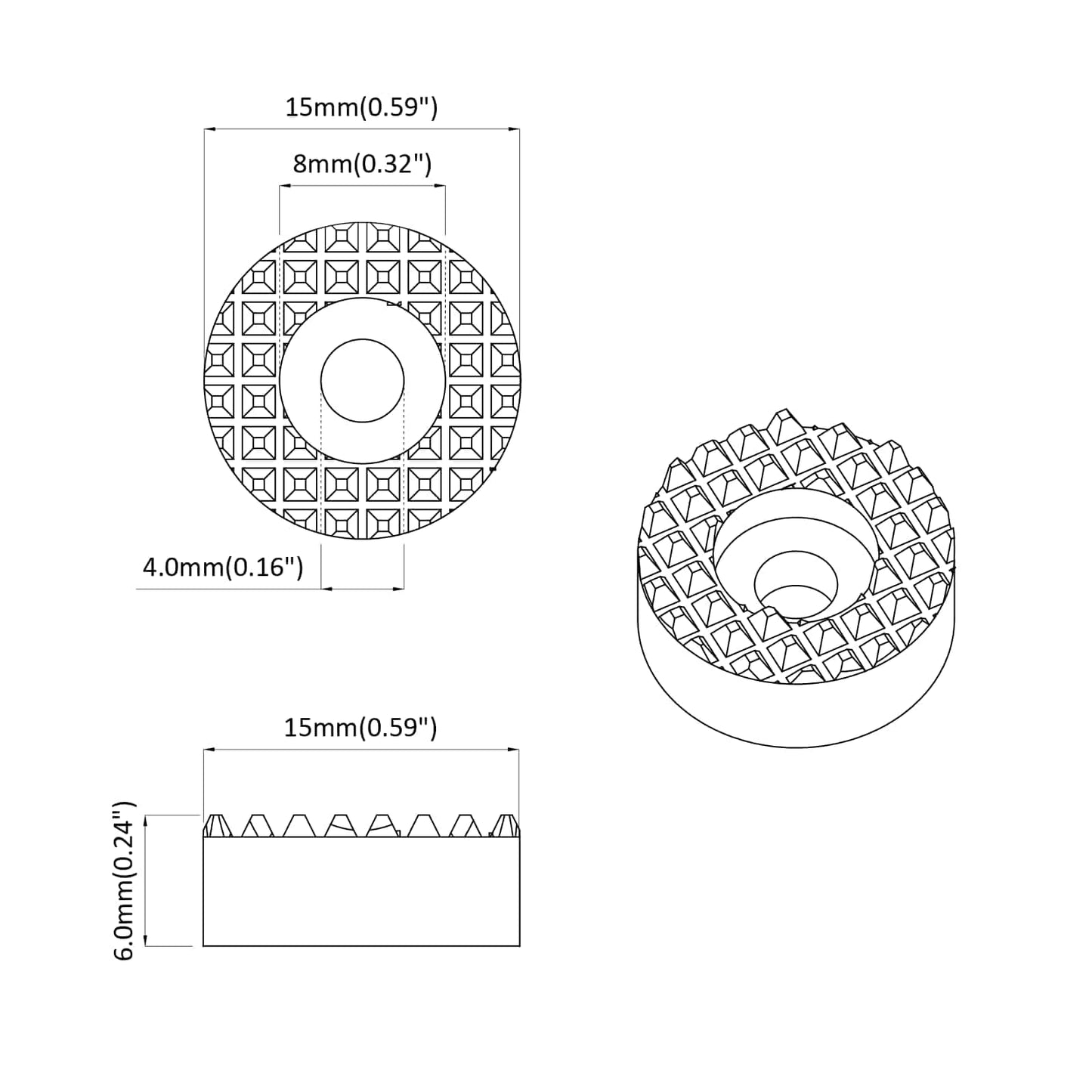 Stoelpoot Vloerbeschermers 2 pcs Doorzichtig Ø 15 x 16 mm PVC is nu te koop bij PeponiXL, paradijselijk wonen!
