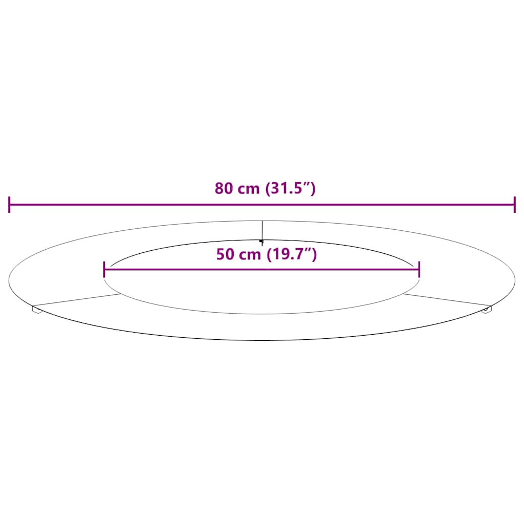 geschikt voor platte boomring Zilver Ø50 / 80 cm Roestvrij staal is nu te koop bij PeponiXL, paradijselijk wonen!