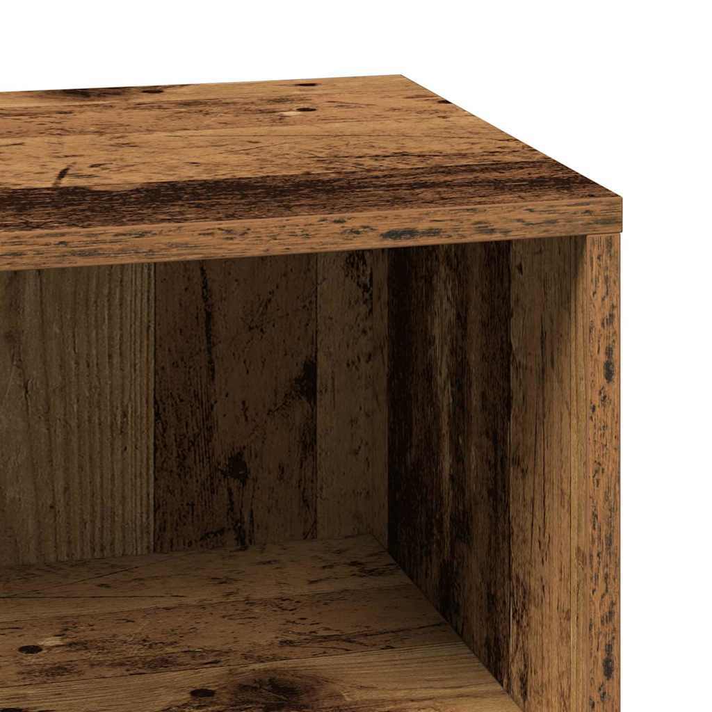 Badkamer Kast met plank Oud Hout 80 x 33 x 60 cm Bewerkt hout is nu te koop bij PeponiXL, paradijselijk wonen!