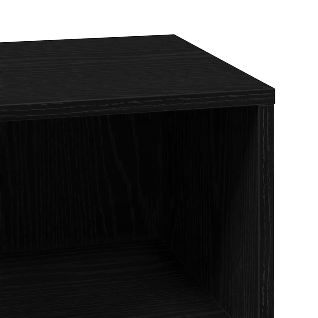Badkamer Kast met plank Zwart 80 x 33 x 60 cm Bewerkt hout is nu te koop bij PeponiXL, paradijselijk wonen!