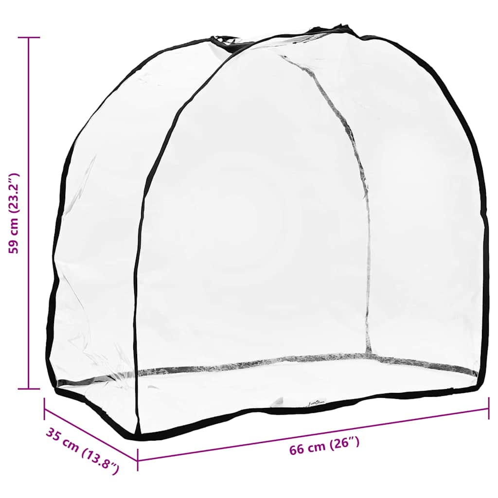 Huisdier buggyhoes met opslag Doorzichtig 66 x 35 x 59 cm PVC is nu te koop bij PeponiXL, paradijselijk wonen!